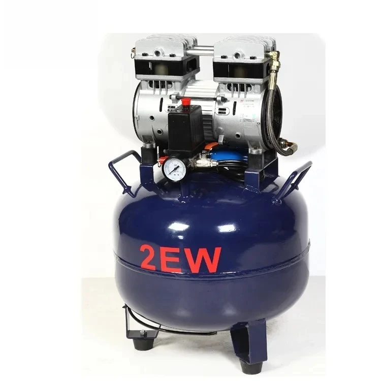 32L den tal Quiet Oil Free Air Compressor Noiseless Oilless 70L/min one  Drive one