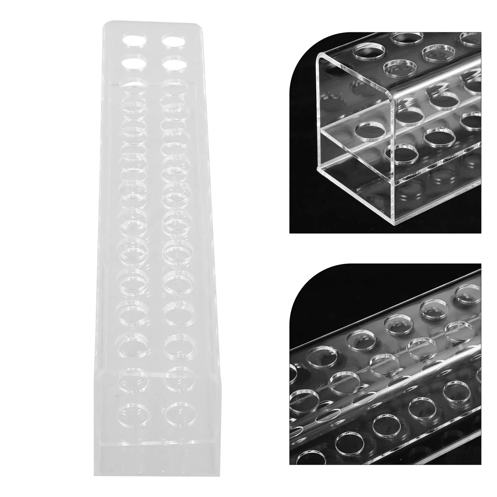 

Large Capacity Pen Organizer Rack Sturdy Plastic Pencil Storage Box for Office School Art Studio Pen Showing Stand