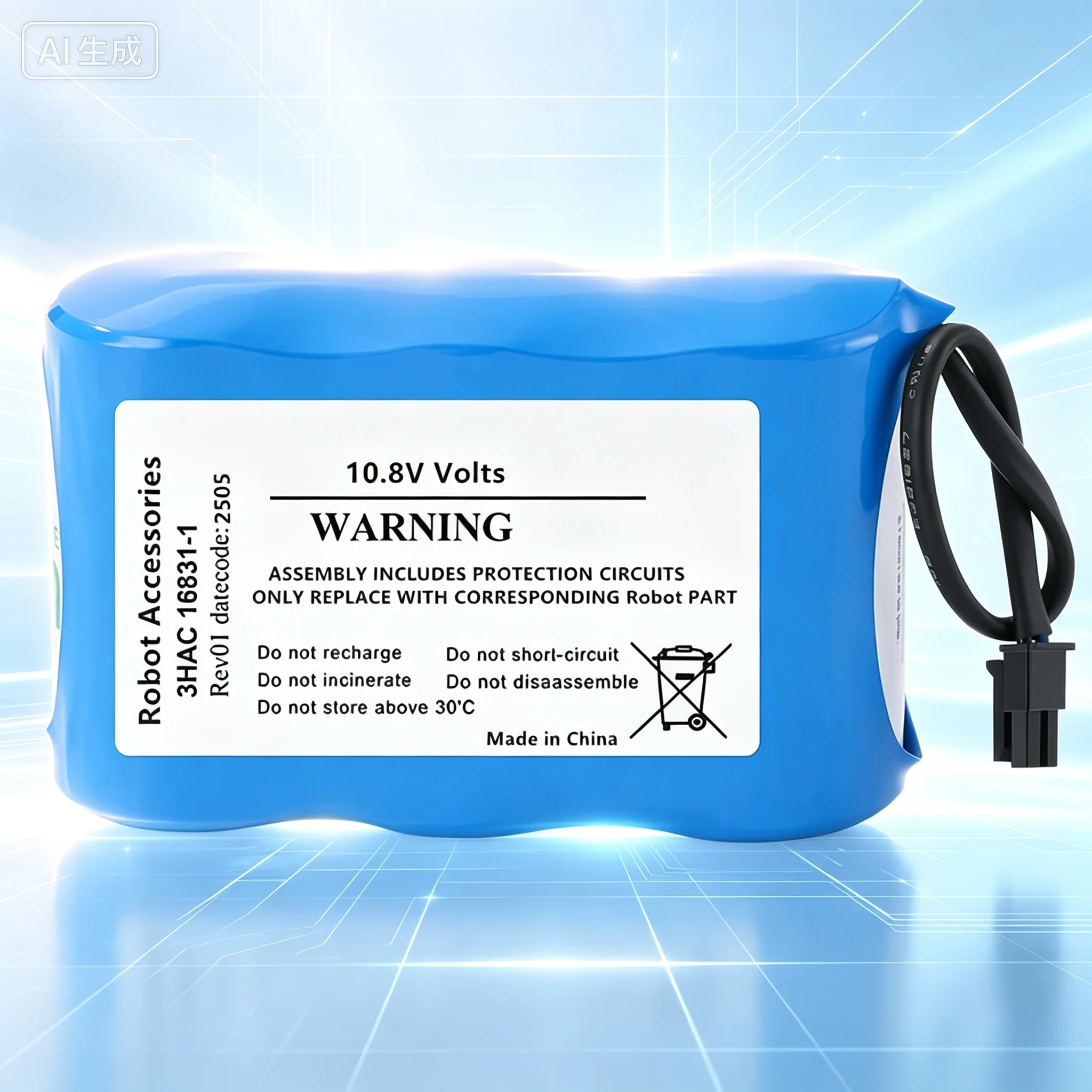 for 3HAC16831‑1 10.8V Lithium Battery For Robot SMB Memory