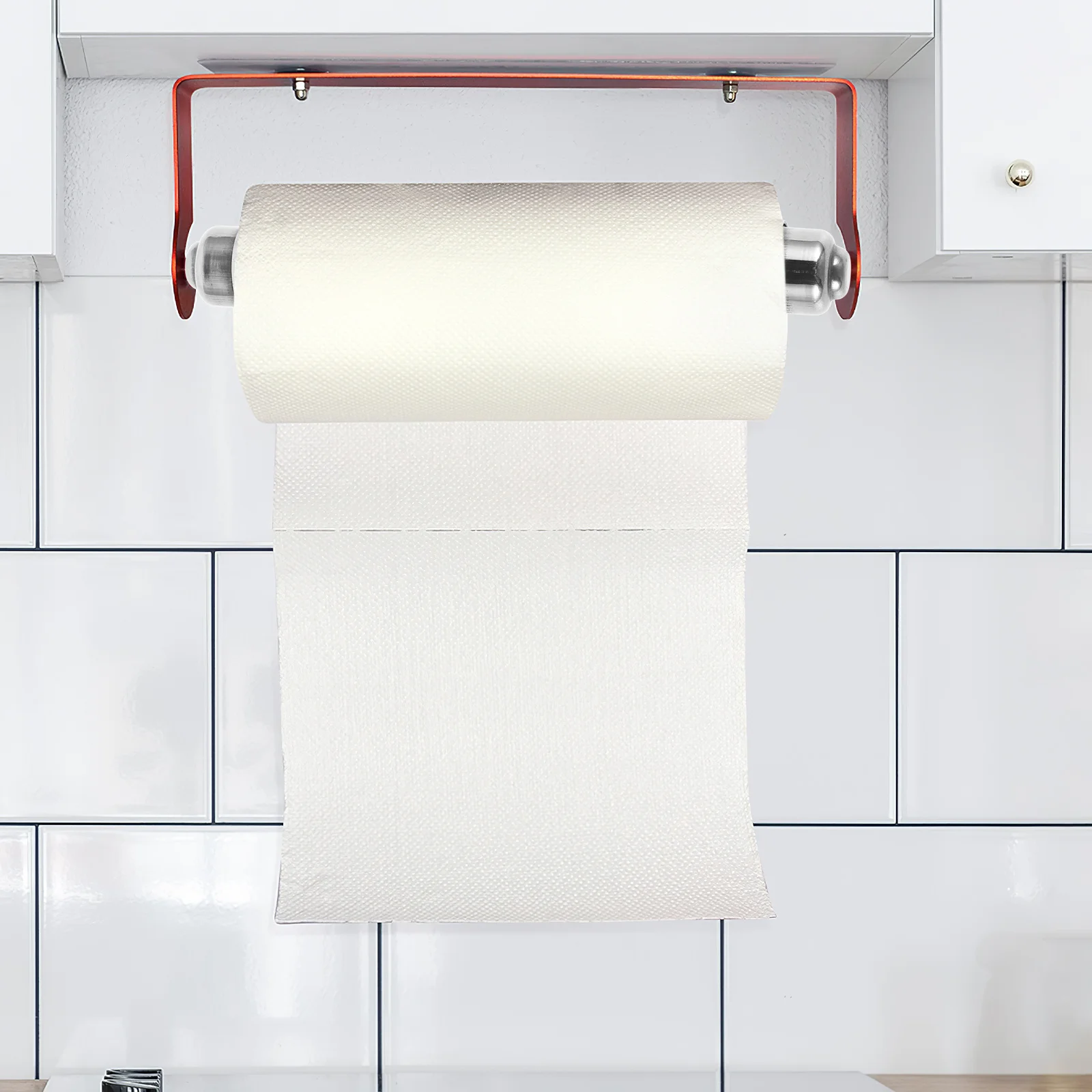 حامل ورق المرحاض القابل للسحب من السيراميك الفاخر، قضبان بديلة للفنادق والمنازل والأماكن العامة محملة بزنبركًا