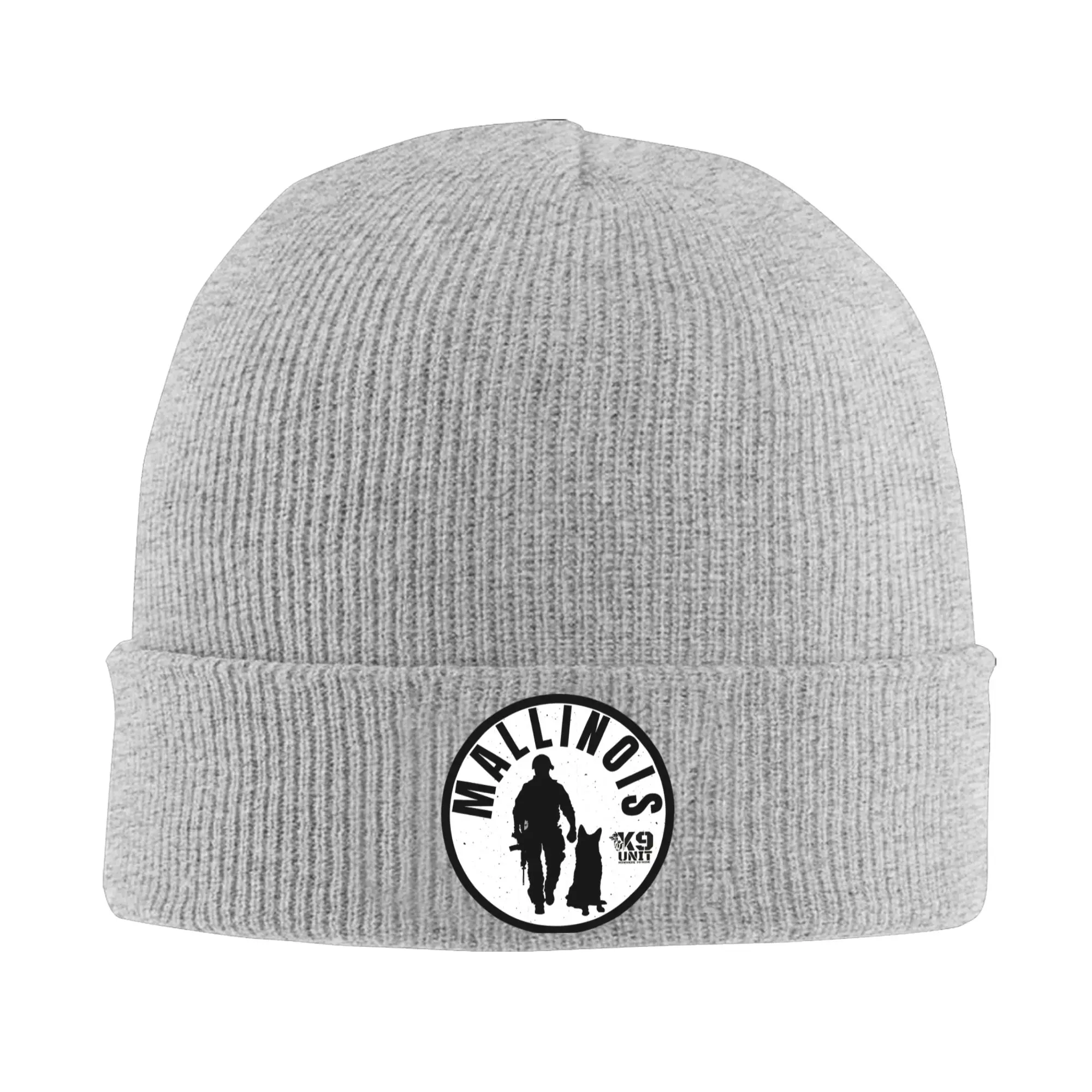 K9-Unit-Malinois-Team Handler Knitted Hats Autumn Winter Beanies Tactical Police Dog Squad Caps Female Male Acrylic Bonnet