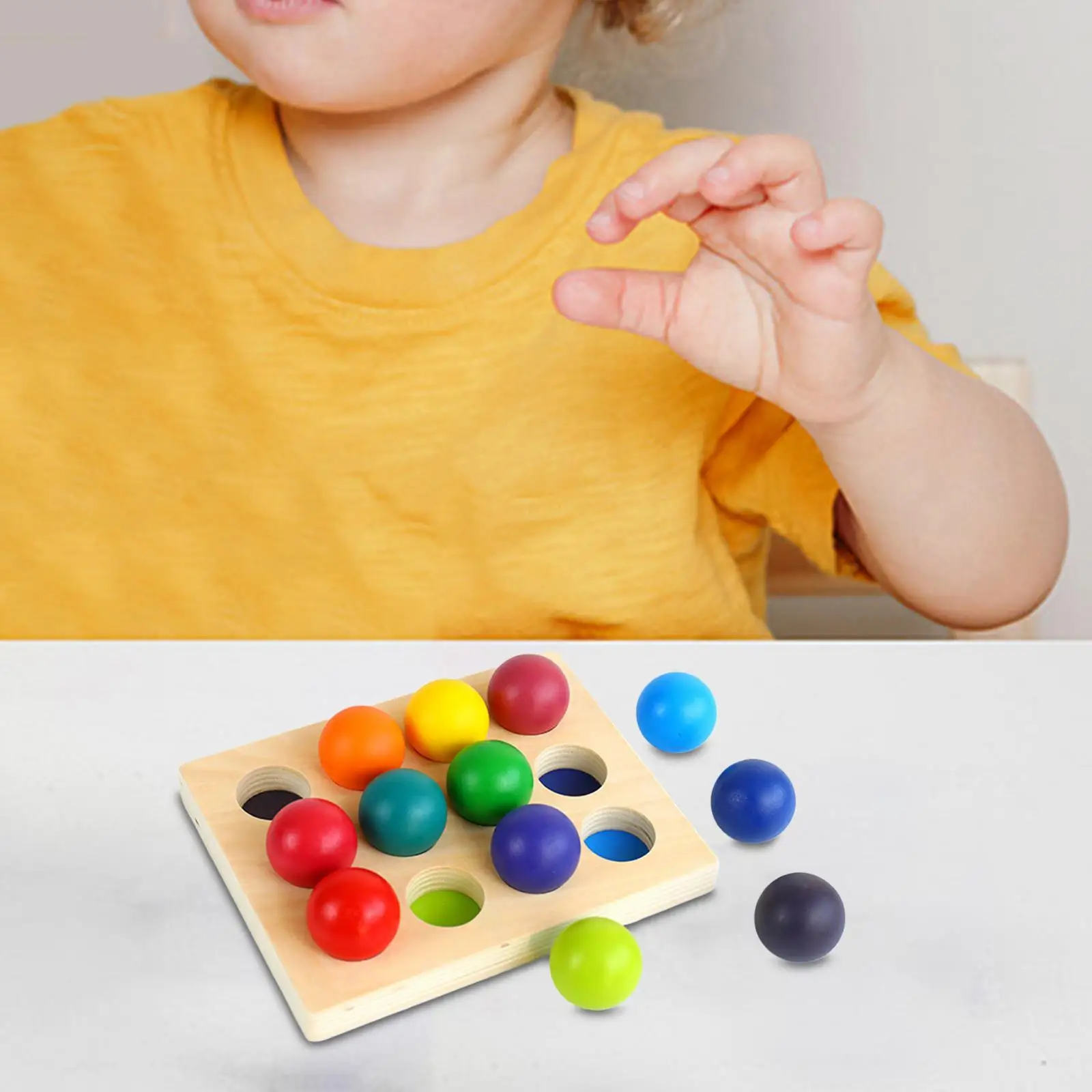 Giocattoli Montessori gioco di smistamento dei colori apprendimento precoce per bambini bambini Peg Board