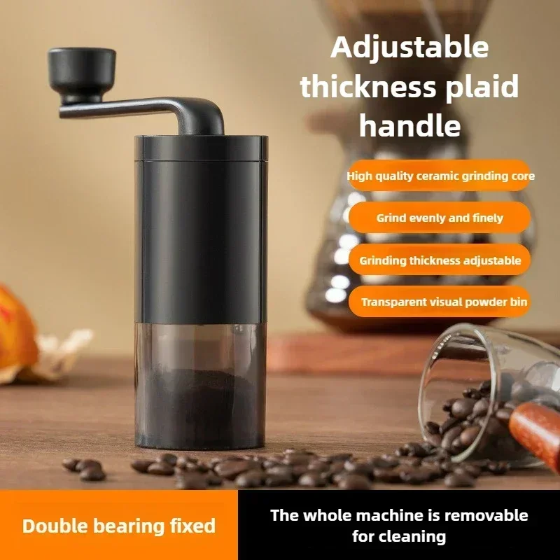 

Hand Cranked Coffee Grinder Portable Adjustable Grinder Home Outdoors Travel Hand Crank Coffee Utensil