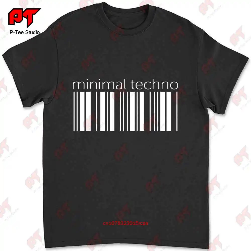 Minimal Techno Lower Barcode T-shirt MNP1