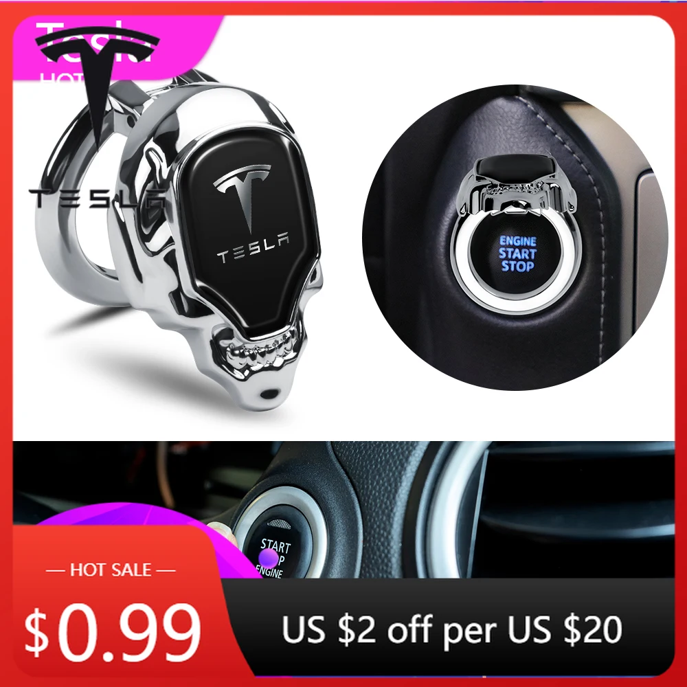 

Наклейка на автомобиль 2025: Новая защитная накладка на кнопку запуска/остановки двигателя для Tesla (1 шт.), автоаксессуары для Tesla Model 3, Model S