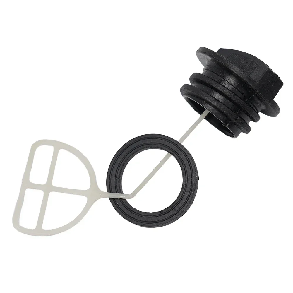 Black Fuel Tank Cap, substituição para motosserra cortador de grama, cortador de grama, Motor Trimmer, Gasolina Tanque Cap, 5200, 52cc