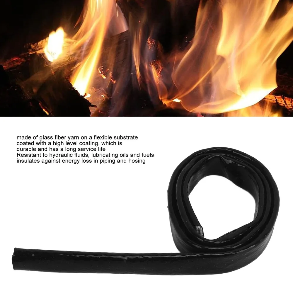 

Термозащитная силиконовая оплетка для топливных и электрических проводов, защита от огня