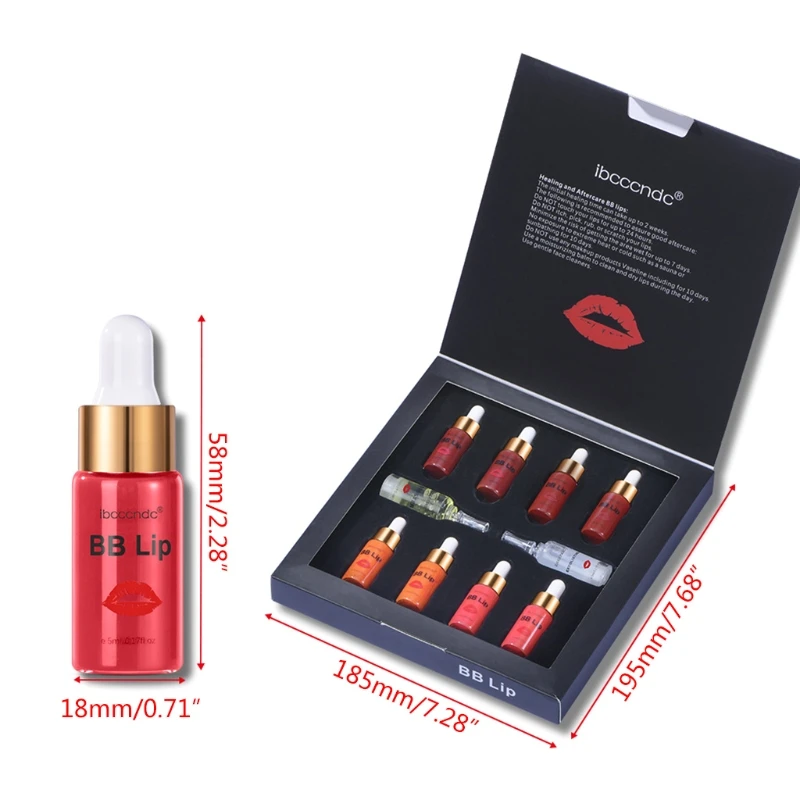 iniciación suero ampolla labios 5ml, brillo labios, crema pigmento, tatuaje, lápiz labial, envío directo