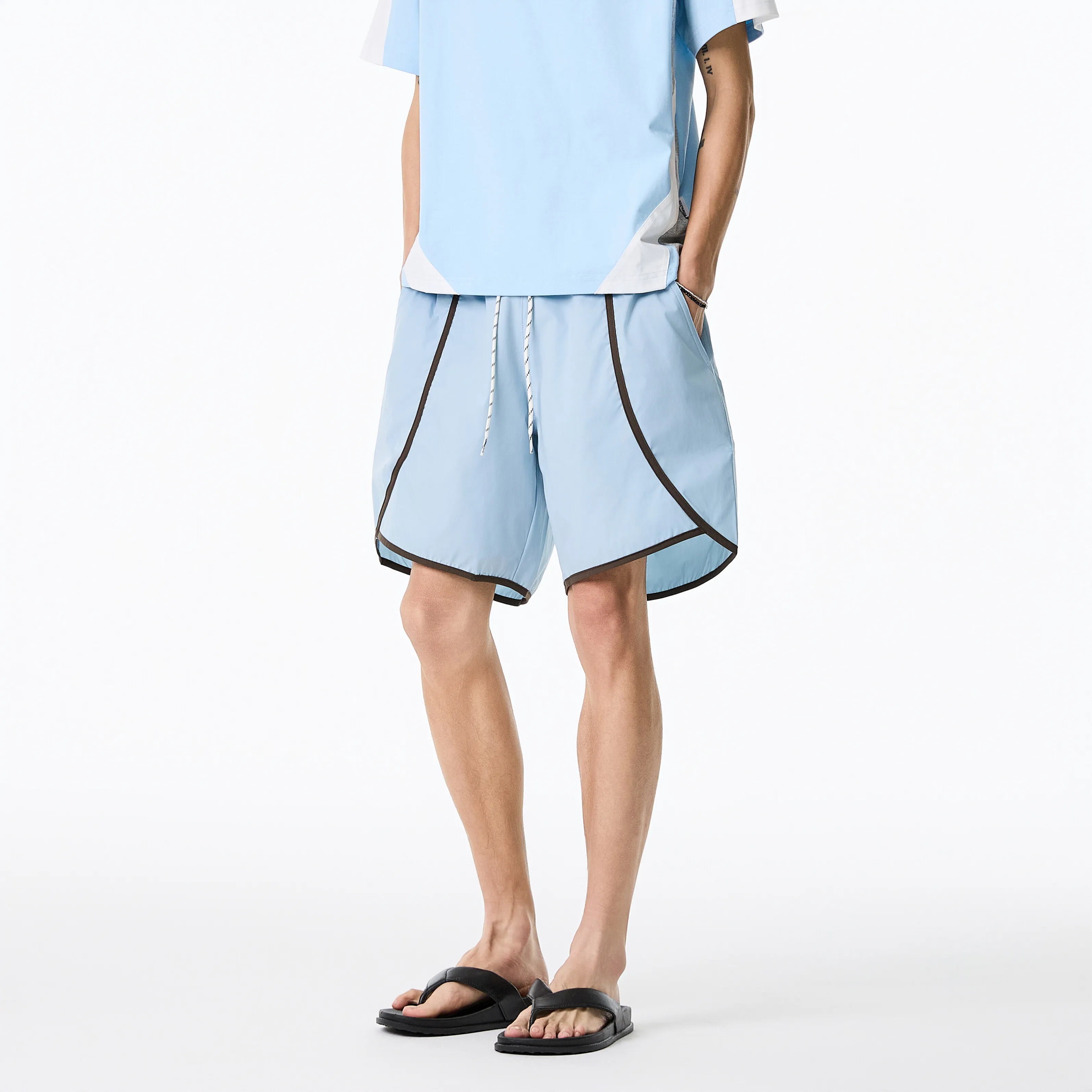 Pantalones cortos informales de verano para hombre, pantalones cortos deportivos transpirables de secado rápido, holgados, para correr, gimnasio, cómodos, tela ligera