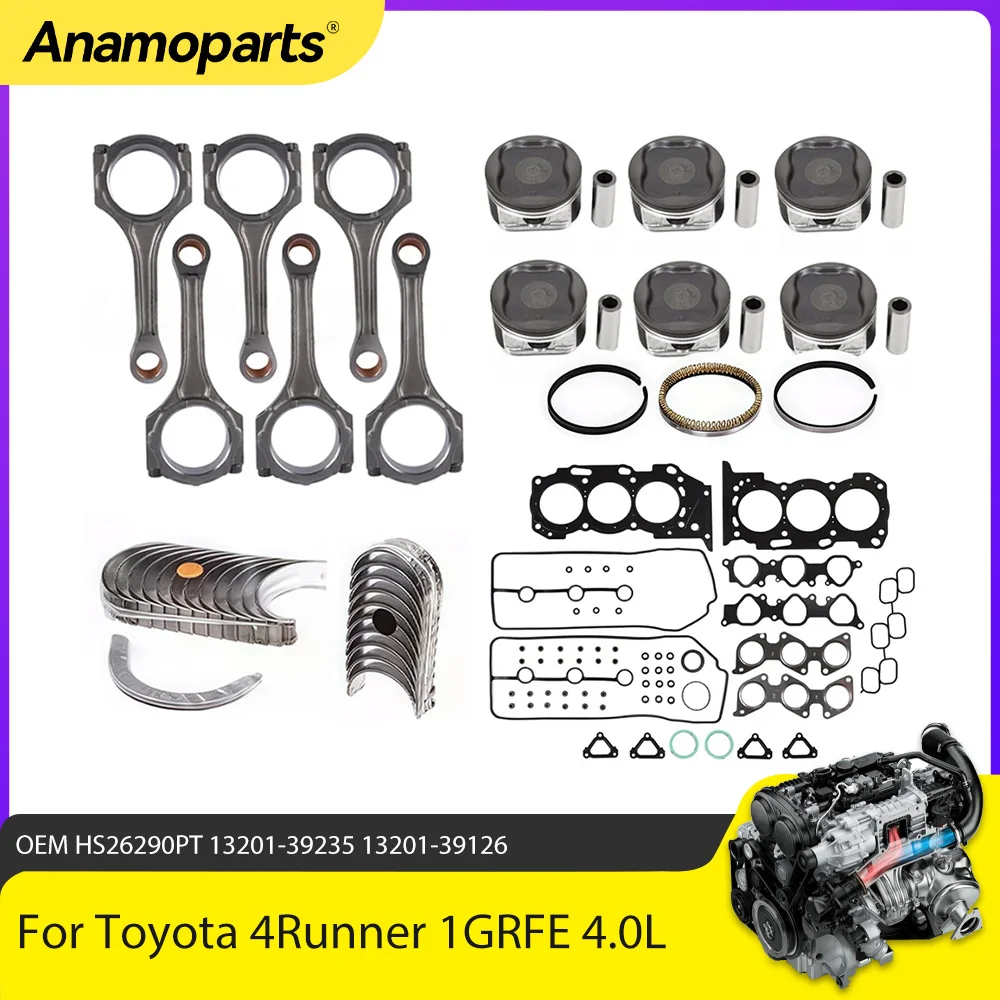 

Engine Part Full Gasket Kit Fit 4.0 L V6 GAS 1GR-FE For 02-15 Toyota 4 Runner IV Land Cruiser Tacoma Tundra Prado 4.0L HS26290PT