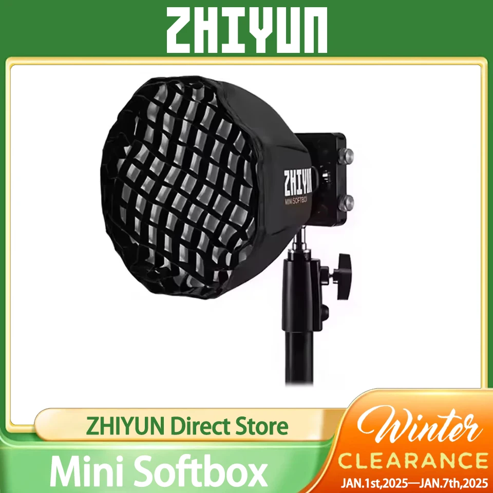 ZHIYUN Mini Softbox Octagon ZY Mount EX1H02 Accessories for Molus G60 X100 COB Video Light Photography Lighting