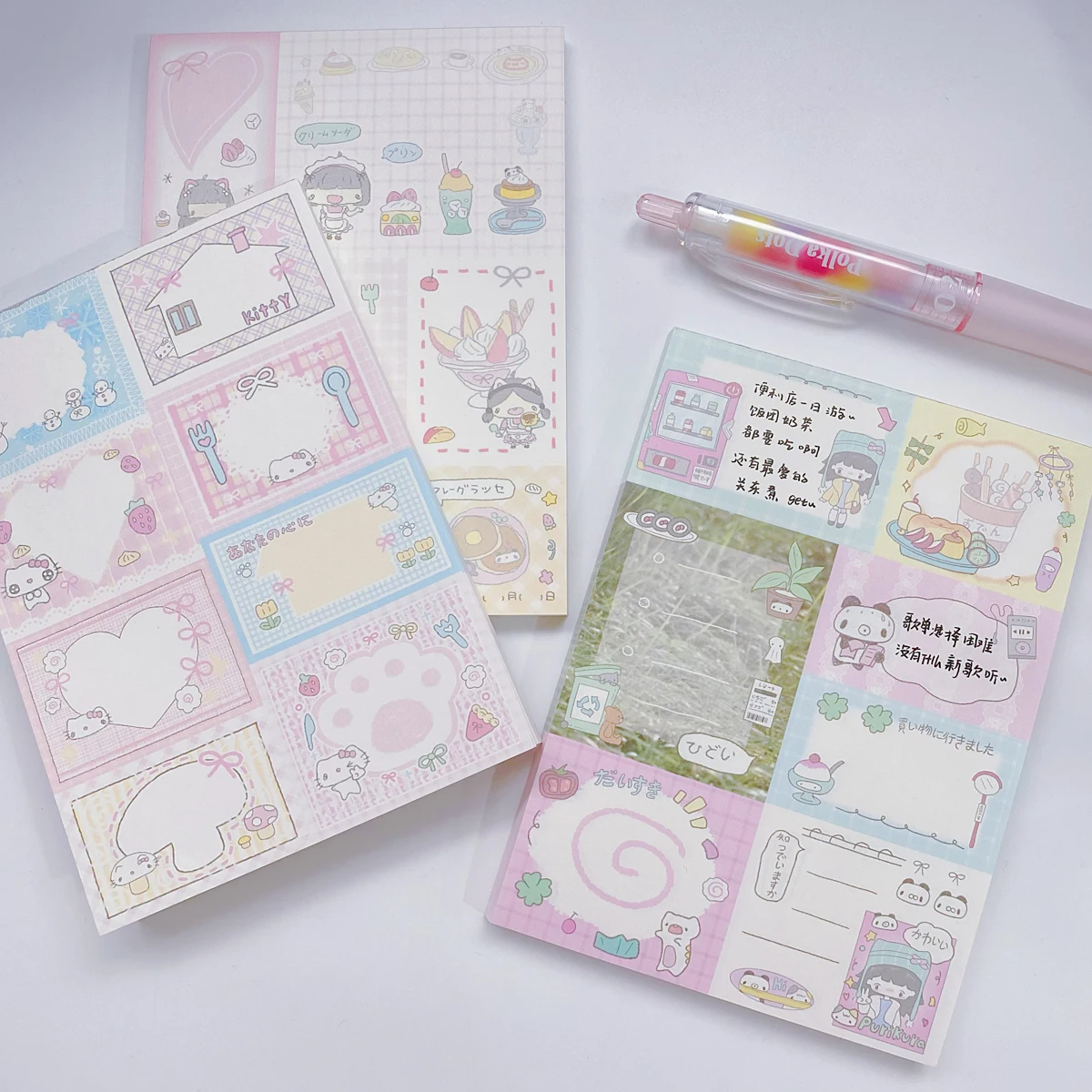 50 lembar/pacl bantalan Memo lucu bahan Scrapbooking Kawaii alat tulis buku dekoratif untuk melakukan daftar aksesoris kantor