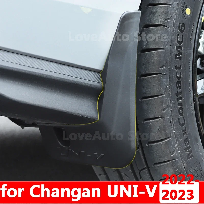 

For Changan UNI-V UNI V 2022 2023 2024 Car Front Rear Mudflaps Fender Flares Mud Flaps Painted Mudguards Guards Accessories