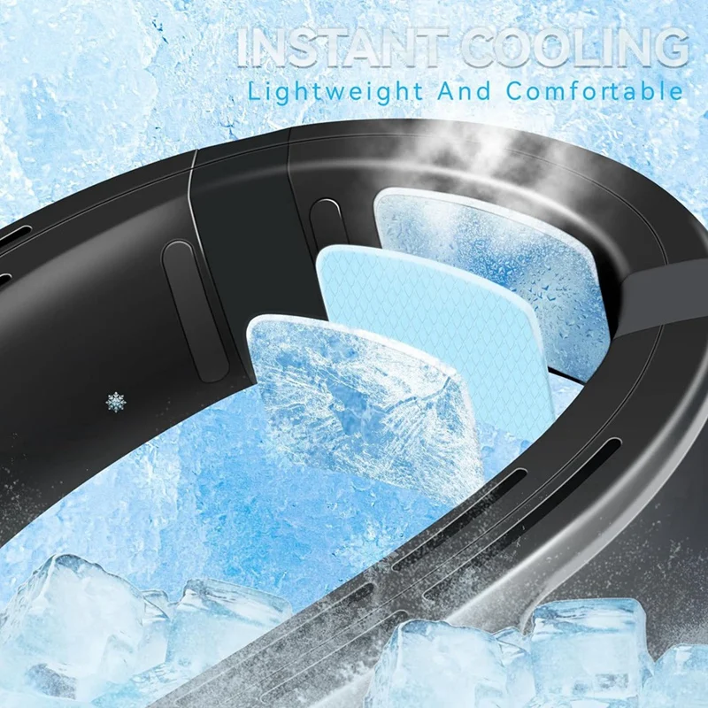 F4S-cNeck Air Conditioner Portable Neck Fan Rechargeable Bladeless Neck Fans That Blow Cold Air Personal Cooler