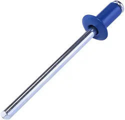 50PCS RAL5010 Blue Painted Blind Rivets Color Button Head Rivets Aluminium Steel Colored Pop Rivets Fastener Tool 1/8