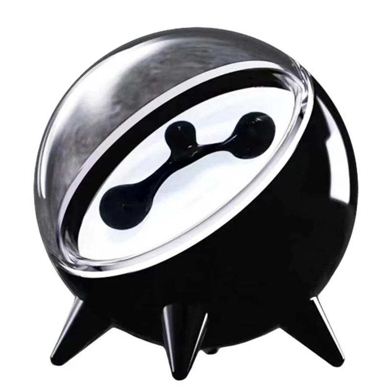 ABGR-Visalizador de sonido de ferrofluido, altavoz de ritmo musical recargable con captación magnética, regalo de vacaciones para decoración del hogar