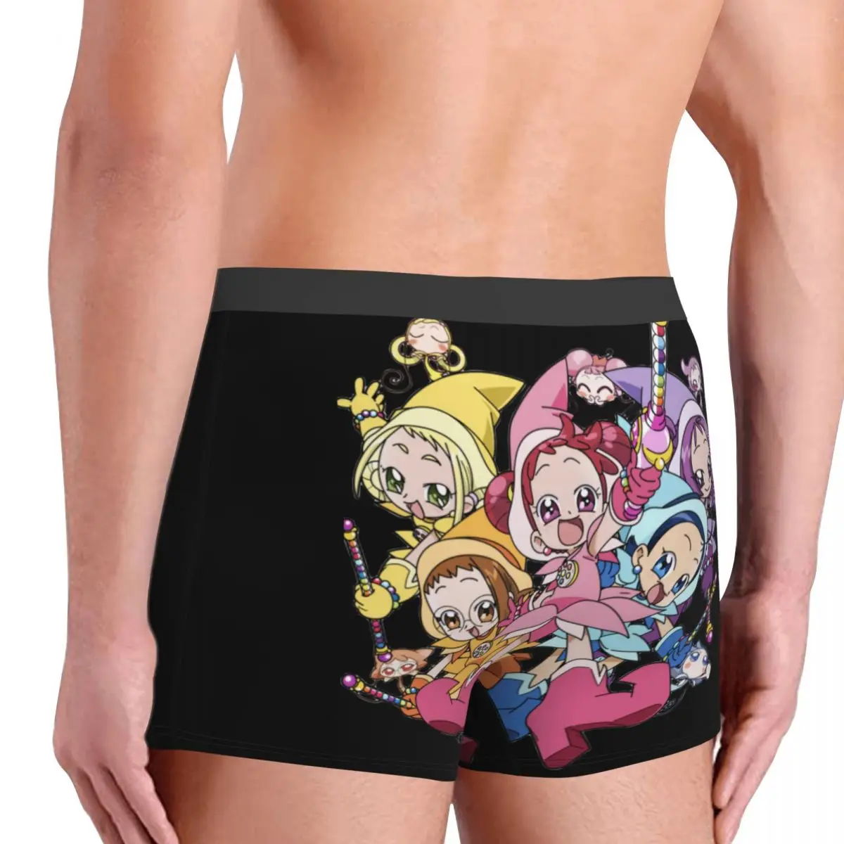 Men Ojamajo Doremi Underwear Magical Angel Cute Kawaii Anime Girls Humor Boxer Shorts Panties Homme Breathable Underpants