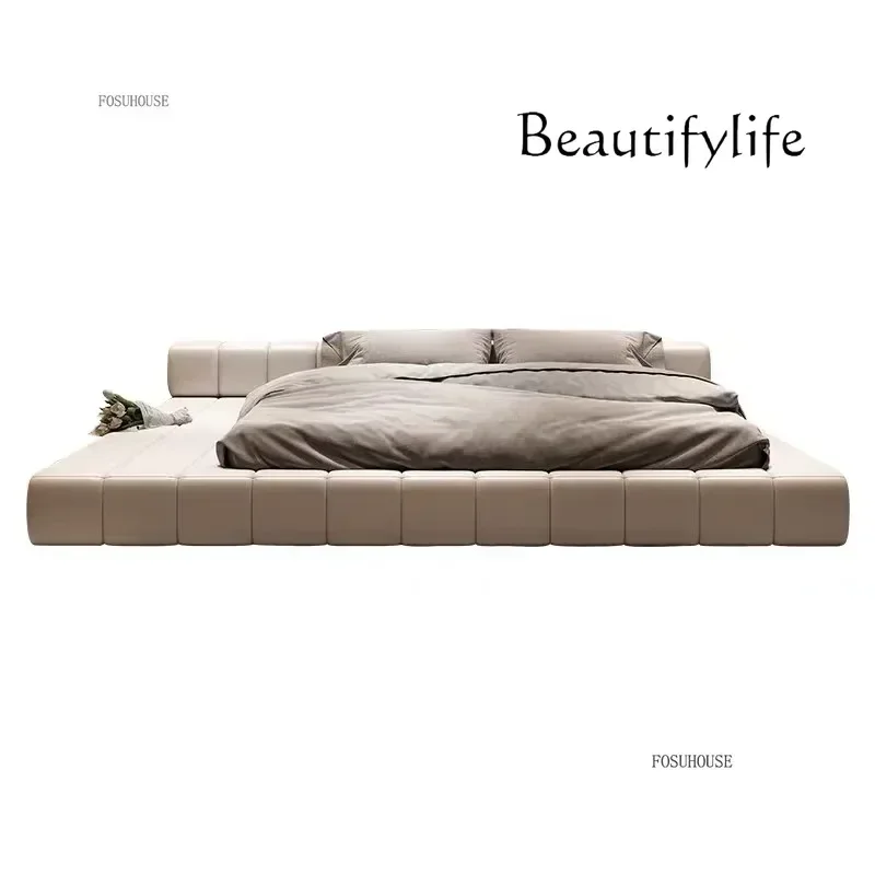 

JB Итальянские кожаные кровати с татами, современная простая двуспальная кровать на заказ, вилла, мягкая двуспальная кровать, мебель для спальни E