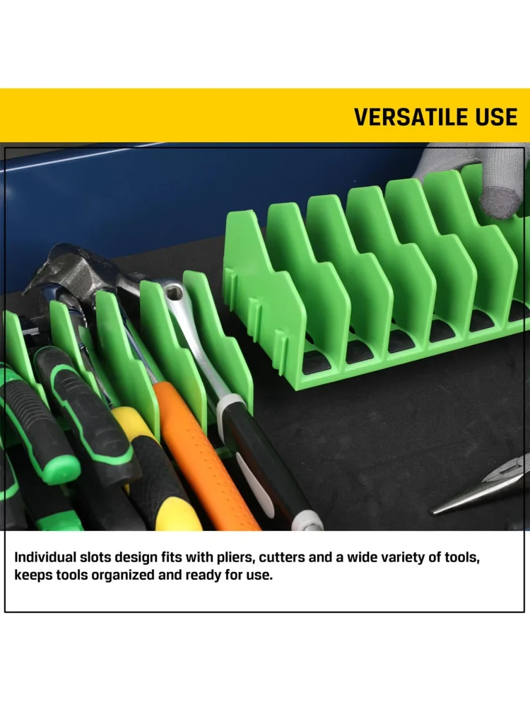 Plier Storage Rack Anti Slip Detachable Pliers Cutter Storage Rack With 10 Slots Wrench Organizer for Garage and Workshop