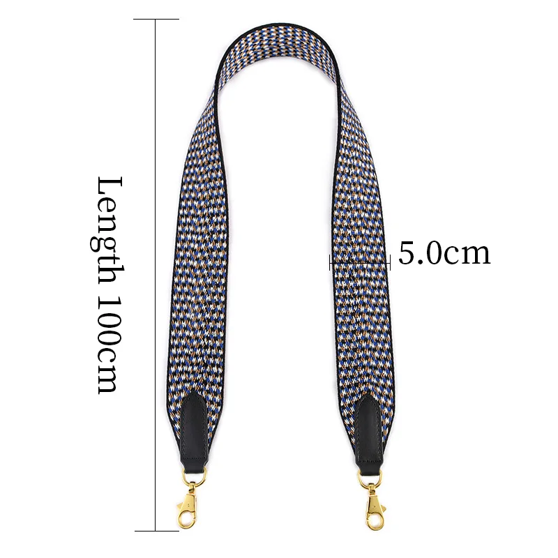 TINBERON Bag Strap for Crossbody Luxury Designer Canvas Fabric Handle Strap Bag Belt Handbag Part Accessories Shoulder Bag Strap