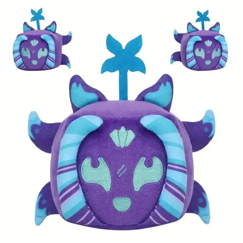 Divertente volpe viola peluche Blox Frutta peluche farcito diavolo bambola di frutta accattivante giocattoli quadrati per bambini regalo decorazioni per la casa