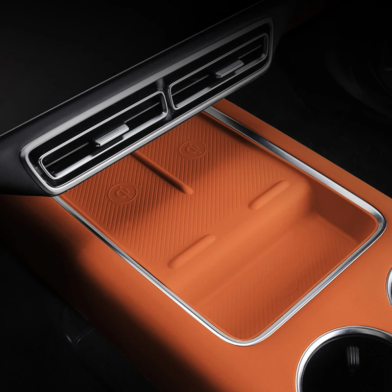 Car Wireless Silicone Padding Water Cup Holder Storage Box Anti slip Pad For Li Lixiang L7 L8 L9 2022 2023 2024 Accessories