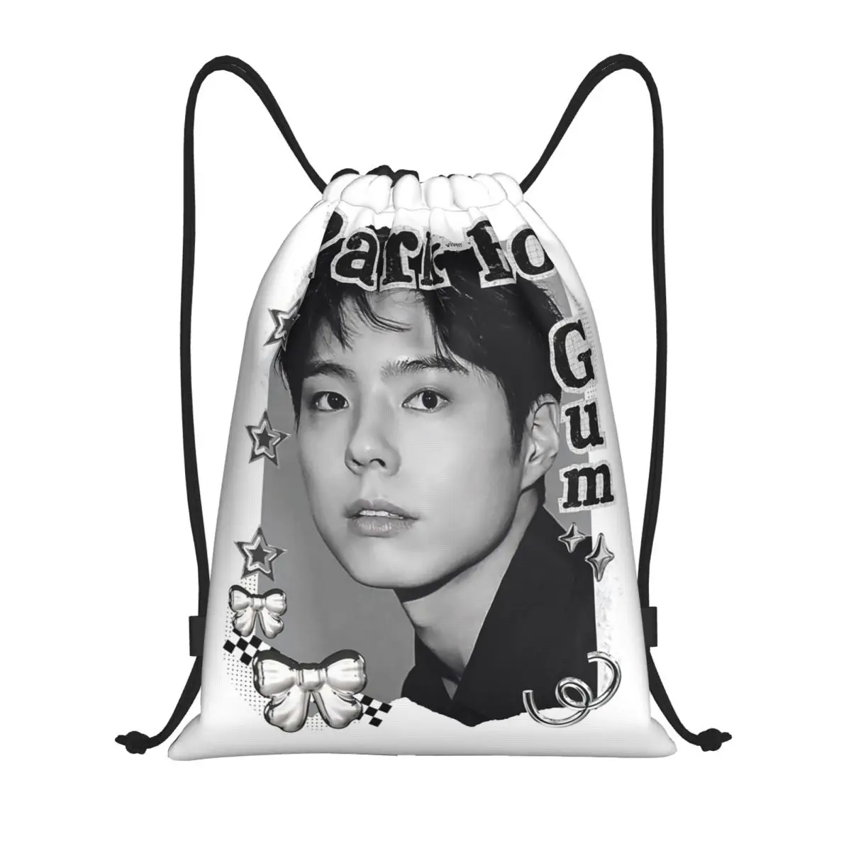 

Park Bo Gum Kpop Backpacks Fashion Drawstring Bags Sundries Bag Book Bags for Travel School