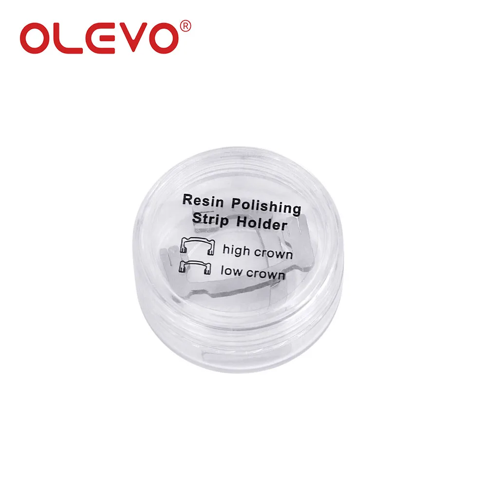 OLEVO-Resina Dentária Polimento Strip Holder, Lixamento Interproximal, Ferramentas de Acabamento para Alta e Baixa Coroa, Aço Inoxidável Autoclavável