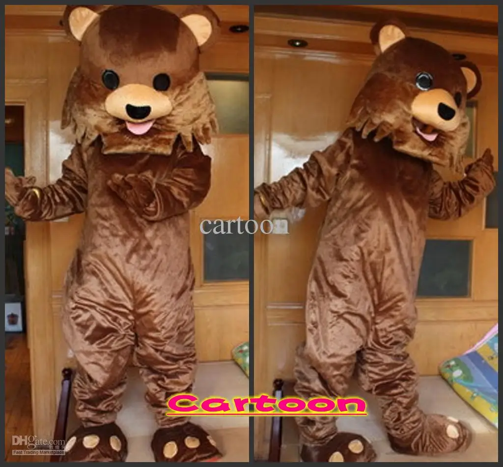 New Adult Character Bear Mascot Costume Halloween Christmas Dress Full Body Props Outfit Mascot Costume