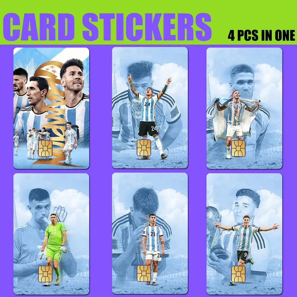 

ARC La Albiceleste A-Argentina Team Card Stickers for Bank Access Protective Waterproof Film Cover Sticker Gift