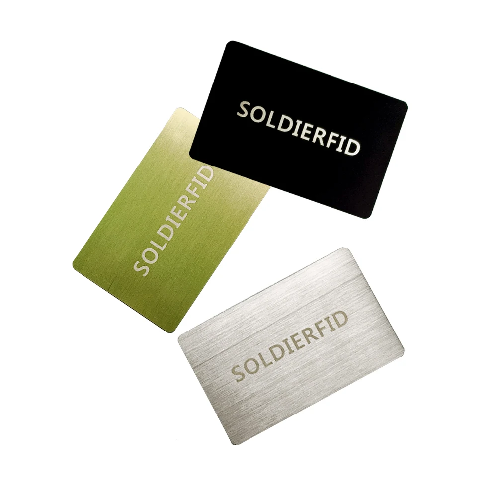 Customizable 10-Pack NFC Metal Cards with Free 215/216 Chip Integration