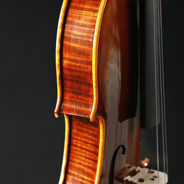 Premium 4/4 Full Size Old Europe Acoustic Violin Solid Wood Stringed Instrument For Professional Orchestral Performance