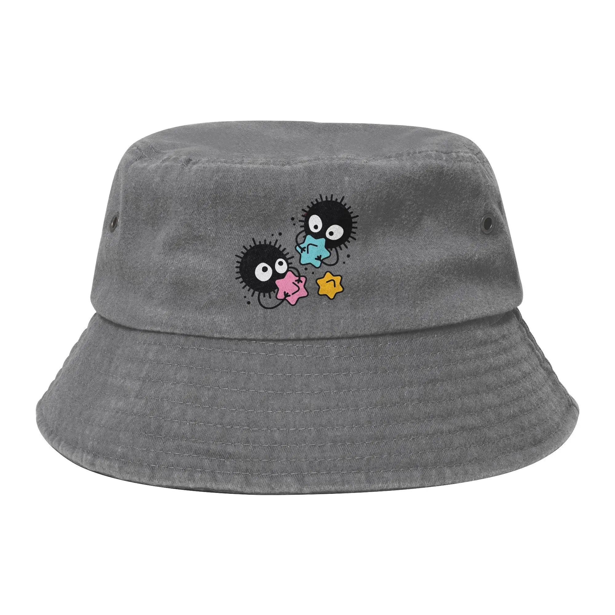 Unisex Bucket Hats Susuwatari Soot Sprites Beach Hatwear Lightweight Outdoor Fishing Fisherman Cap  Ispoti Cap Gifts Idea