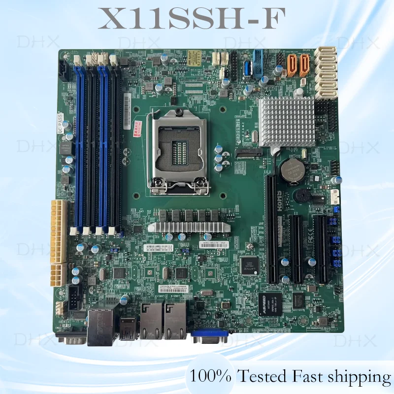LGA 1151 DDR4 Micro ATX For Supermicro X11SSH-F Motherboard C236 Mainboard 64GB PCI-E3.0 100% Tested Fully Work be shipp quickly