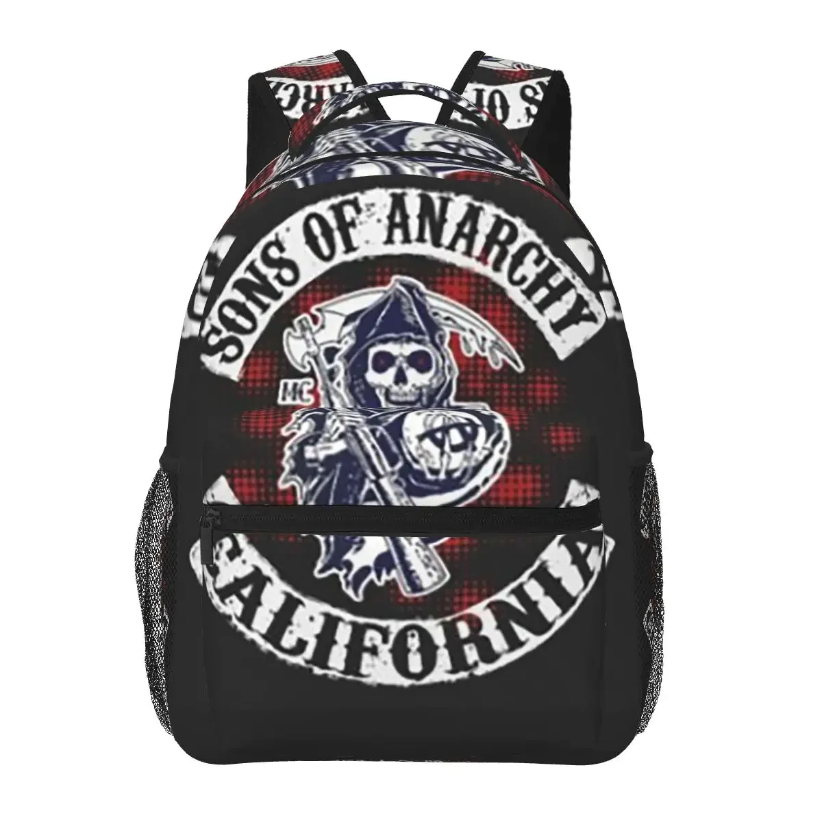 

SOA Sons Of Anarchy Backpacks Boys Girls Bookbag Students School Bags Cartoon Laptop Rucksack Shoulder Bag Large Capacity