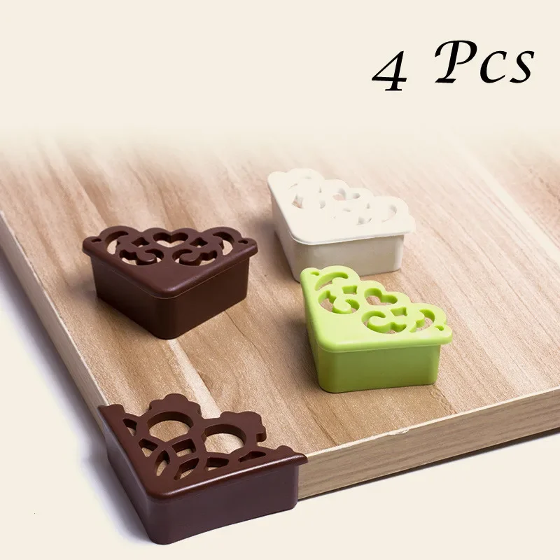 New Hollow Flower Shape Corner Protector Table Desk Edge Bumper Guard Cushion Anti-collision Furniture Decor Safety Protection