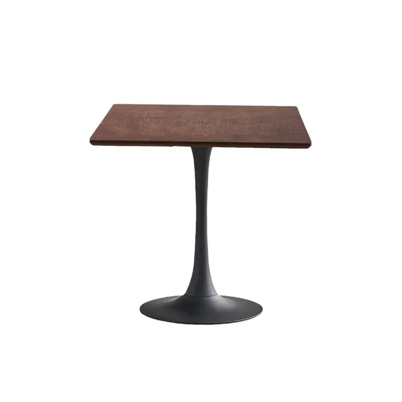 

Solid wood square coffee table, casual bar restaurant, retro dining table, simple commercial reception