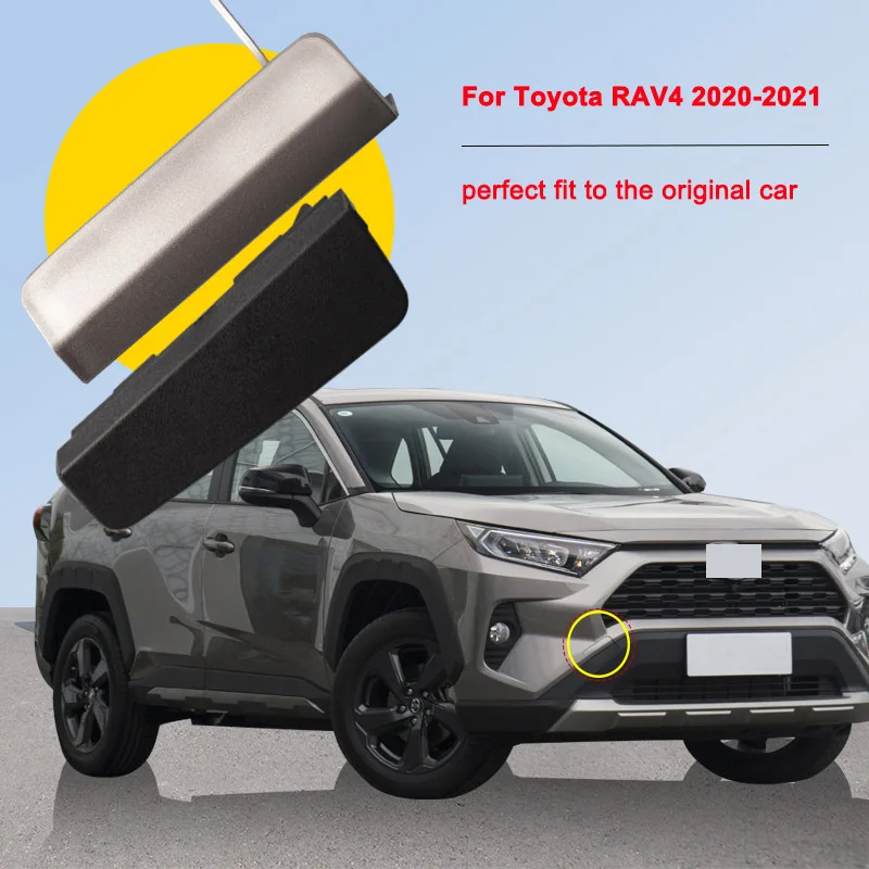 

Car Left Right Front Bumper Tow Hook Cover For Toyota RAV4 RAV 4 2020 2021 2022 2023 Trailer Eye Cap Lid