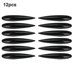 12PCS Black/White/Silver Car Protector Antiscratch Door Edge Guard Trim Strip, Universal Fit, Easy Installation