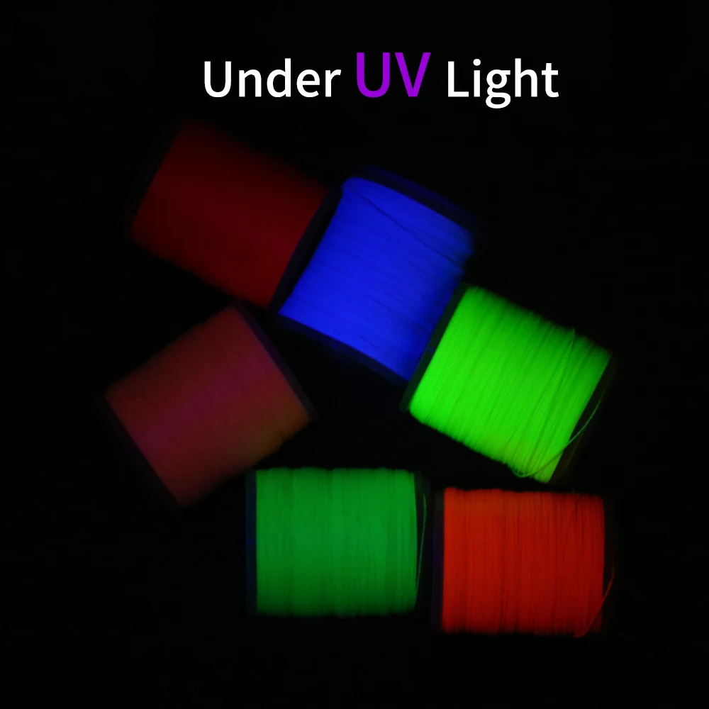 150D Starker Bindfaden für Jig-Köder-Assist-Haken, fluoreszierend, DIY Handknotfaden, Salzwasser-Fliegenbindematerial – Detail 7
