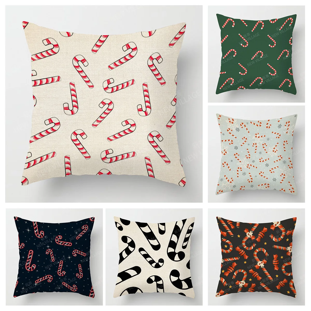Decorative Cushion Home Living Room Decor Throw Pillow Cover 40*40 40x40cm 60x60cm 45x45cm 50x50cm plant Merry Christmas winter