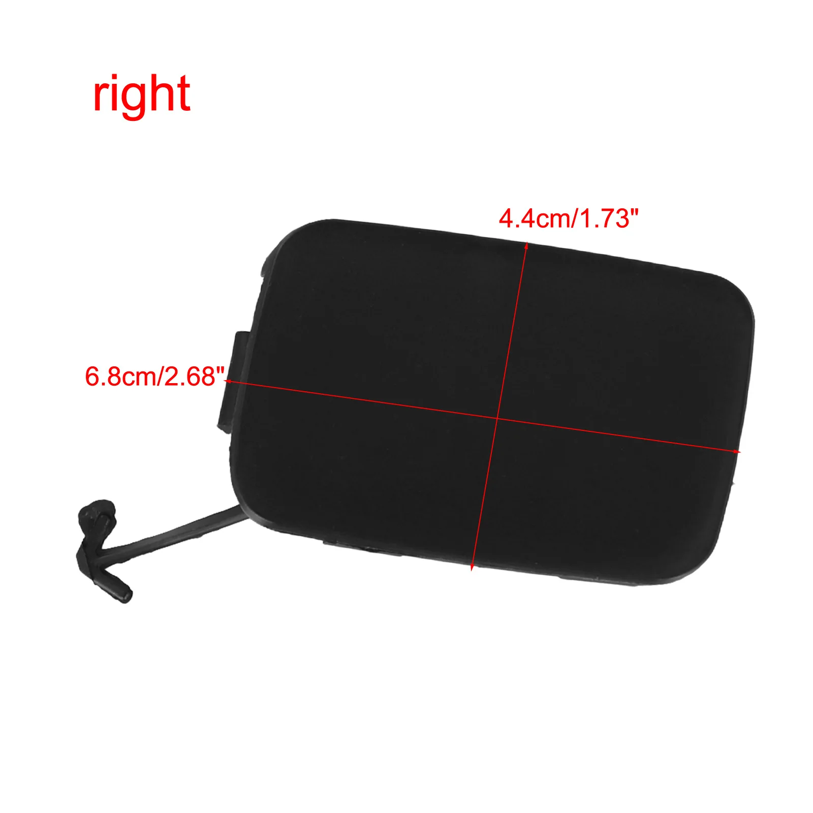 Tow Hook Cover Cap 10*5*3cm Tow Eye Bracket Plastic Material Weather Resistant Clip-on Installation Car Repair