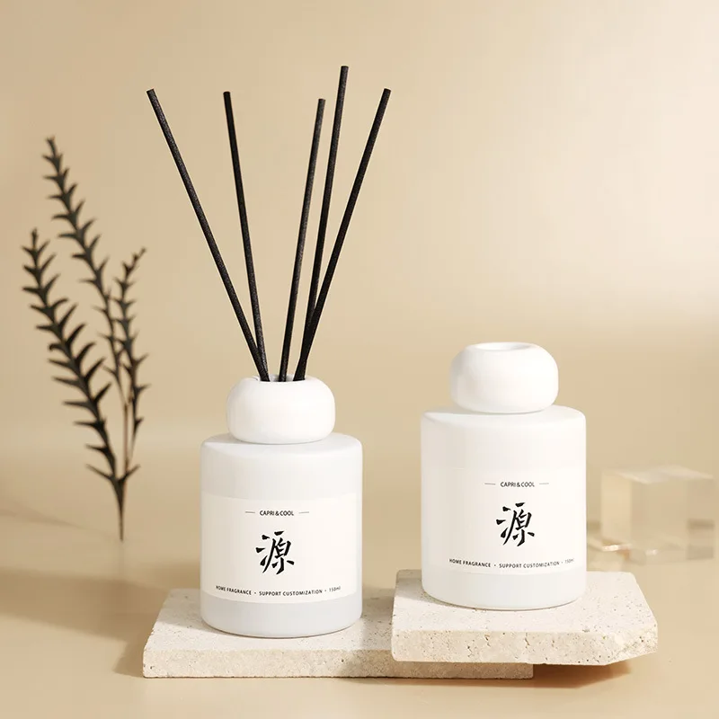 YXY 150ML Premium Ceramic Bottle Natural Essential Oil Reed Diffuser Sets Aromatherapy Shangri-la Hilton Lavender Home Fragrance