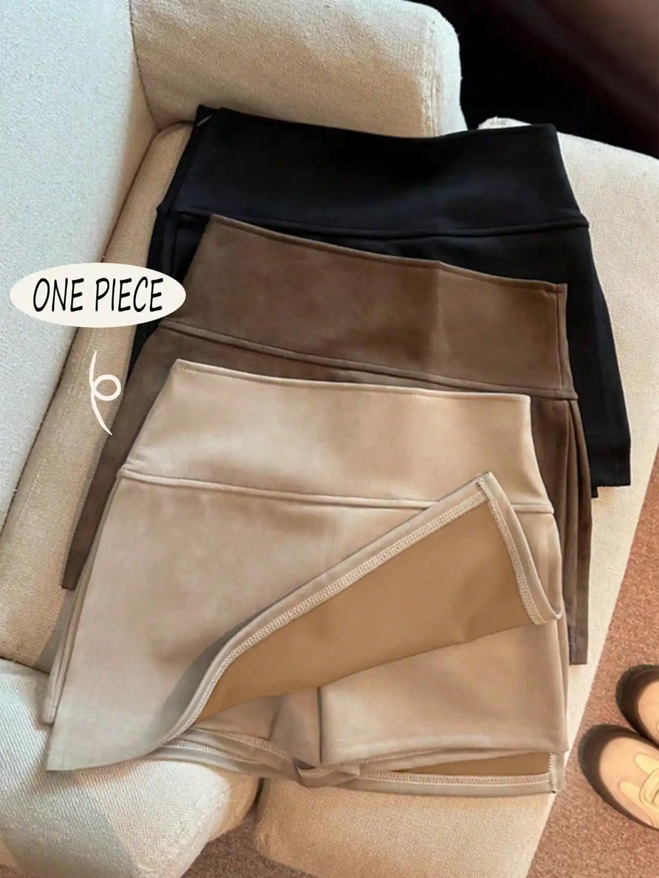 

Мини-юбка А-силуэта с высокой талией и разрезом из бархата, облегающая, однотонная, для повседневной и офисной носки