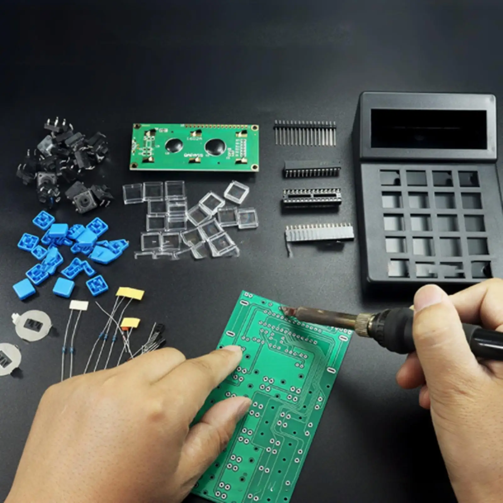 Soldering Practice DIY Electronic Calculator Kit ABS Digit Display Desk Model for Educational STEM Student Projects