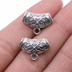 5pcs 13x19mm Pendant Charm Clip Clasp Bail Beads Hanging Connector Pendants For Necklace Making For Jewelry Making