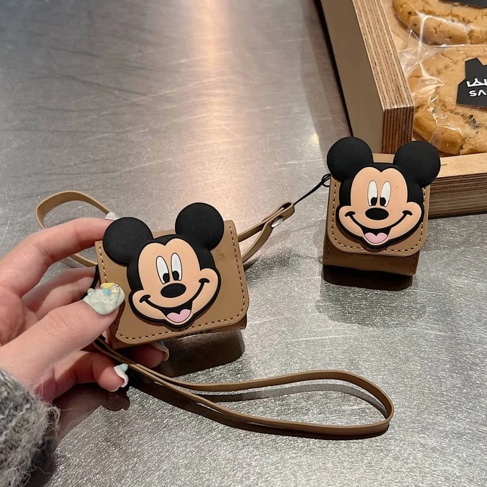 Hot Cute Cartoon Anime Role Minnie Mouse Case for AirPods 1 2 3 Pro 2rd Bluetooth Earphone Charge Box Soft Leather Protect Cover image 3