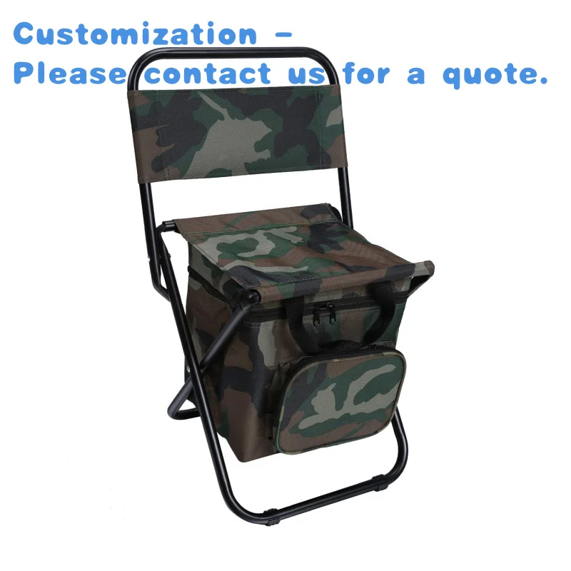 

custom.Fishing Chair With Cooler Bag Compact Fishing Stool Foldable Camping Chair