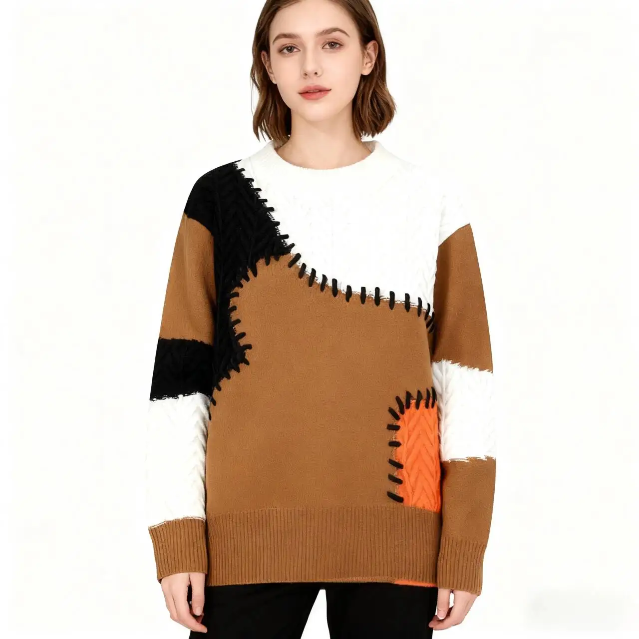 セーター ジャンパー プルオーバー レディース クロップトップ 女性 モリコア 水玉模様 フレンチスタイル カフェ デート ファッション エレガント フェミニン クラシック 暖かい