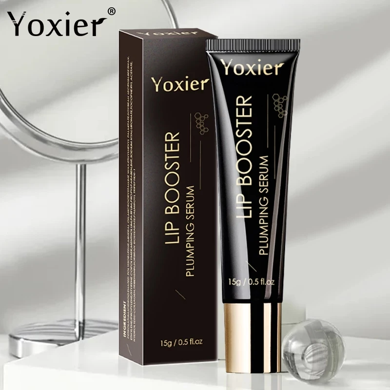 Lip Booster Plumping Serum Instant Volumising Essence Repair Reduce Fine Lines Nourish Enhancer Vitamin E Beauty Skin Care 15g